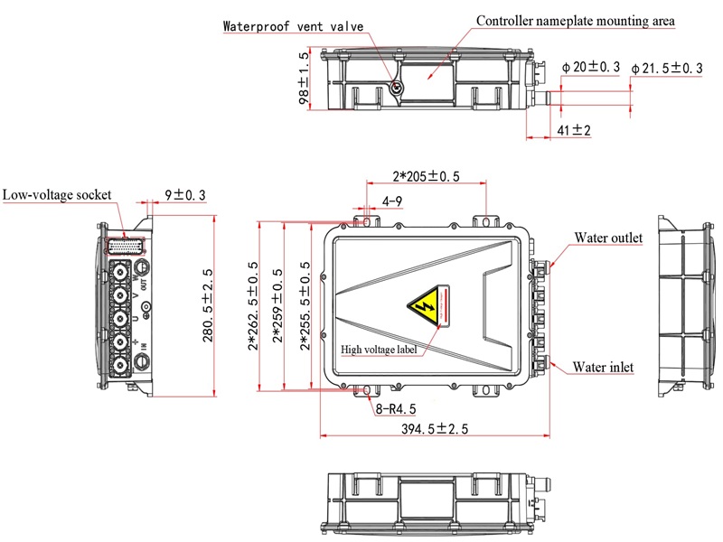 320V-540V EV Motor Controller