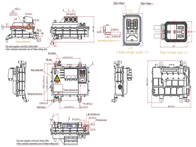 320V EV Motor Controller 320V EV Motor Controller