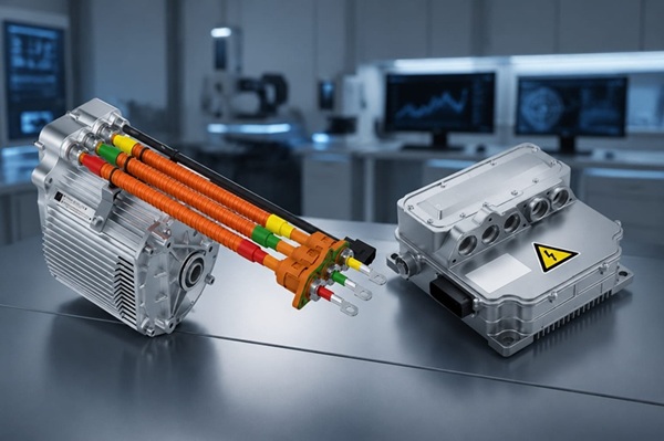 Electric drive power systems with different power and voltage levels